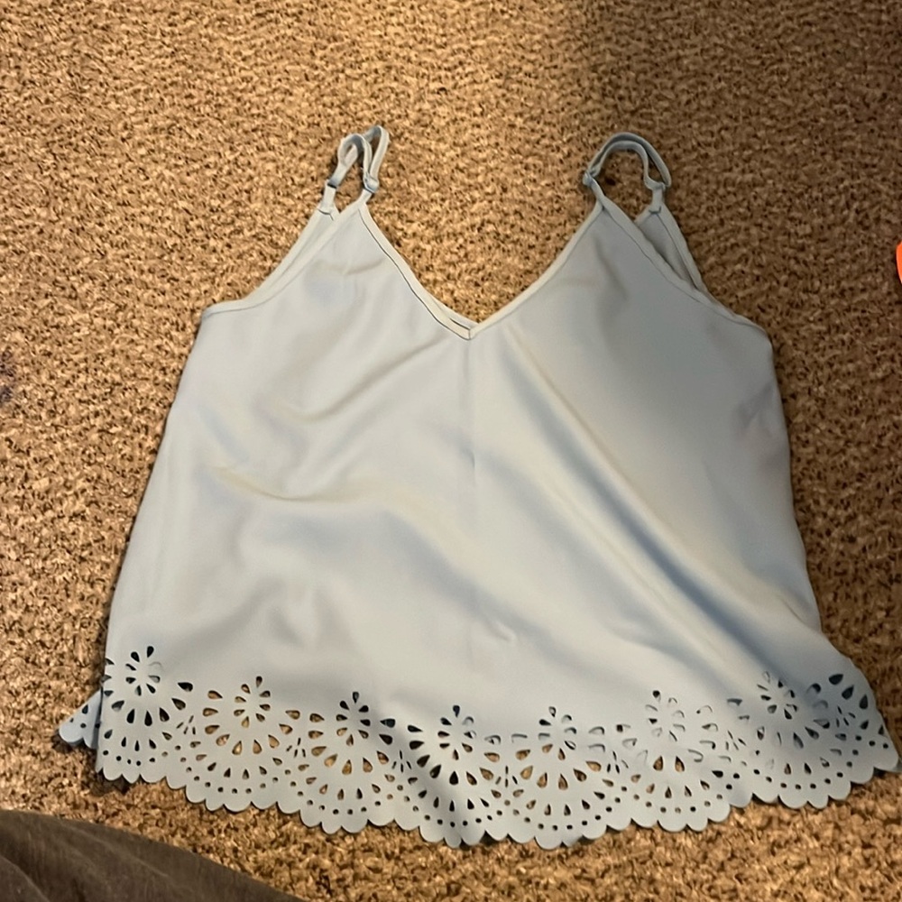 Blue extra small shein top